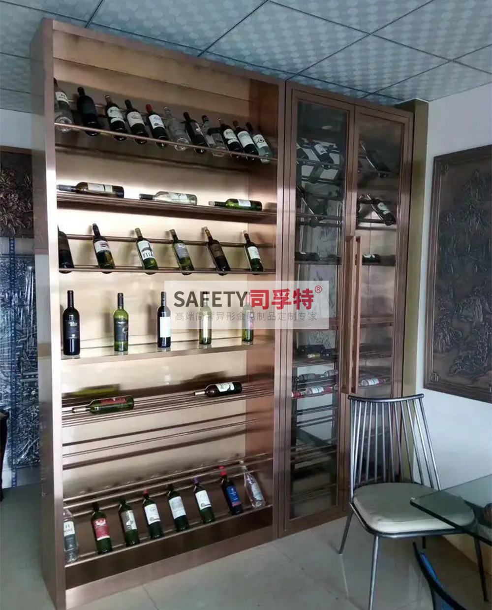 不銹鋼酒柜款式多樣，美觀時尚，經(jīng)久耐用(圖4)