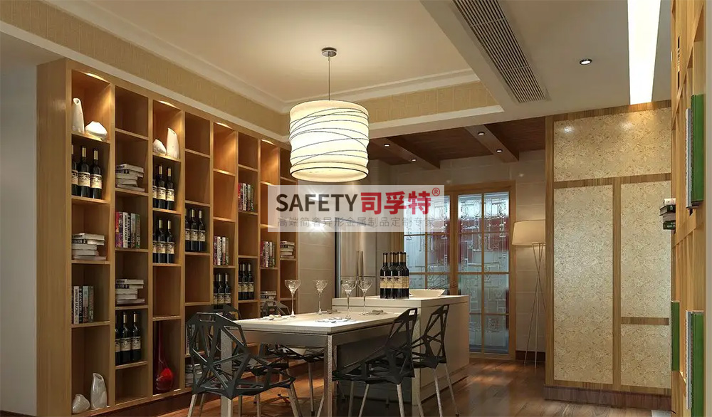 酒柜放到哪里合適？什么酒柜顯得高檔？【不銹鋼酒柜(圖4)