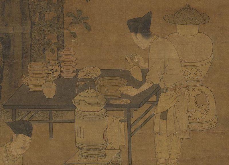 重拾“圍爐煮茶”文化，一起看看故宮藏畫(huà)里的“圍爐煮茶”[精制鋼圍爐茶桌](圖4)