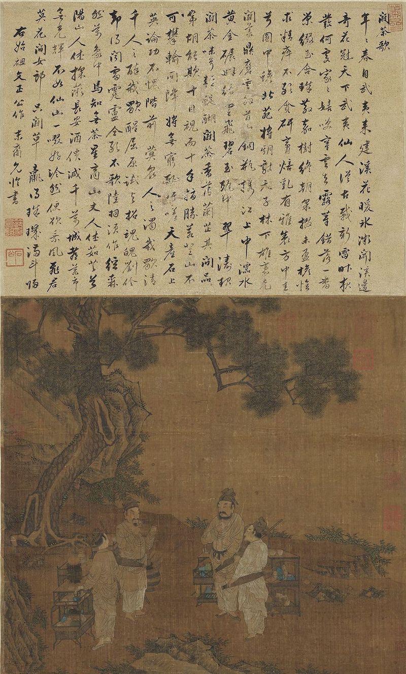 重拾“圍爐煮茶”文化，一起看看故宮藏畫(huà)里的“圍爐煮茶”[精制鋼圍爐茶桌](圖7)