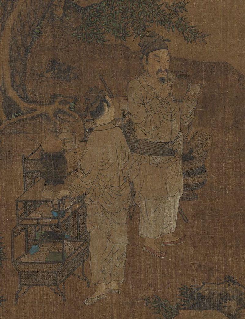 重拾“圍爐煮茶”文化，一起看看故宮藏畫(huà)里的“圍爐煮茶”[精制鋼圍爐茶桌](圖9)