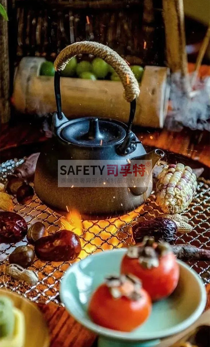 圍爐煮茶小貼士：火災(zāi)、中毒、燙傷需防范[精制鋼圍爐茶桌](圖2)